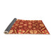 Sideview of Abstract Orange Modern Rug, abs3794org