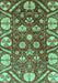 Abstract Turquoise Modern Rug, abs3794turq