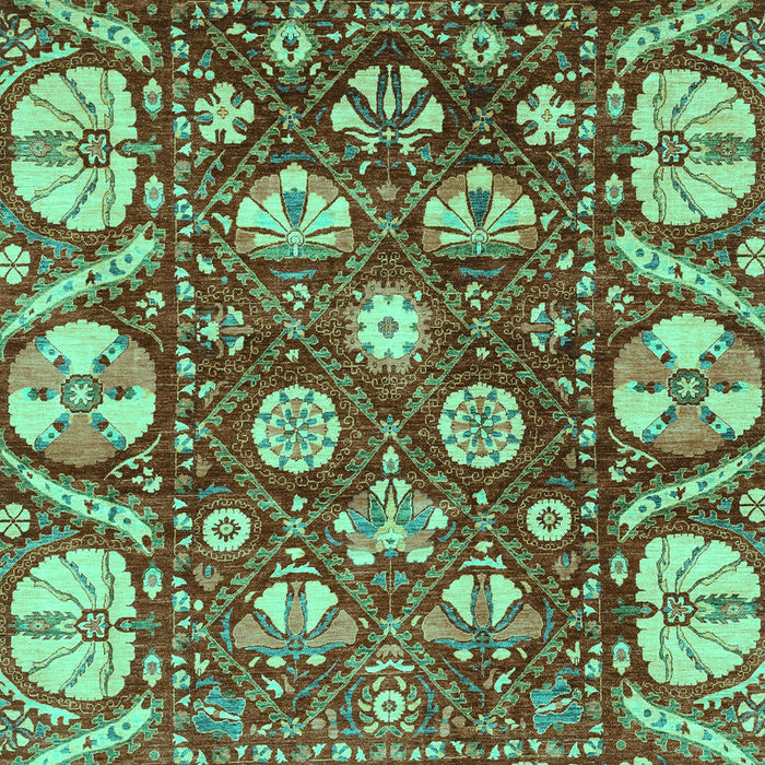 Abstract Turquoise Modern Rug, abs3794turq