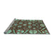 Sideview of Machine Washable Abstract Light Blue Modern Rug, wshabs3794lblu