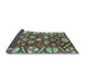 Sideview of Abstract Light Blue Modern Rug, abs3794lblu