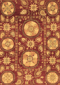 Abstract Brown Modern Rug, abs3795brn