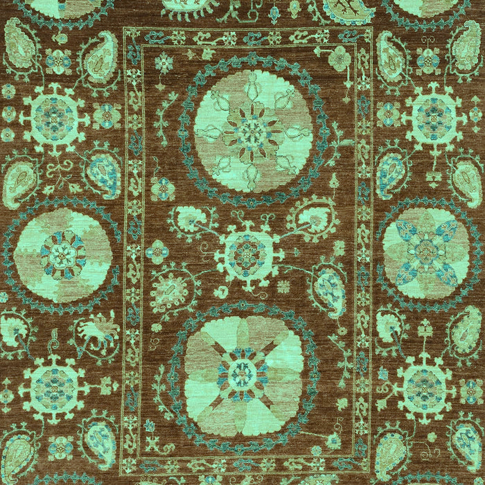 Machine Washable Abstract Turquoise Modern Area Rugs, wshabs3795turq