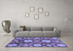 Machine Washable Abstract Blue Modern Rug in a Living Room, wshabs3795blu