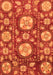 Machine Washable Abstract Orange Modern Area Rugs, wshabs3795org