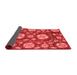 Abstract Red Modern Area Rugs