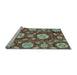 Sideview of Machine Washable Abstract Light Blue Modern Rug, wshabs3795lblu