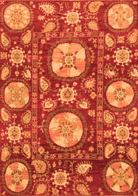 Abstract Orange Modern Rug, abs3795org