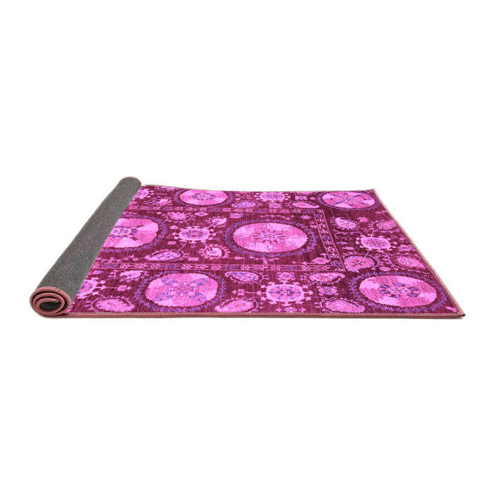Sideview of Abstract Purple Modern Rug, abs3795pur