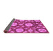 Sideview of Abstract Purple Modern Rug, abs3795pur