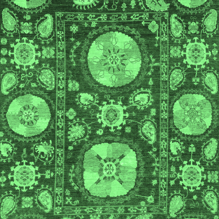 Machine Washable Abstract Emerald Green Modern Area Rugs, wshabs3795emgrn