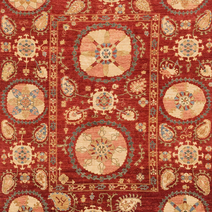 Machine Washable Abstract Orange Rug, wshabs3795