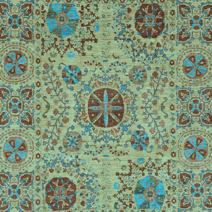 Abstract Light Blue Modern Rug, abs3796lblu