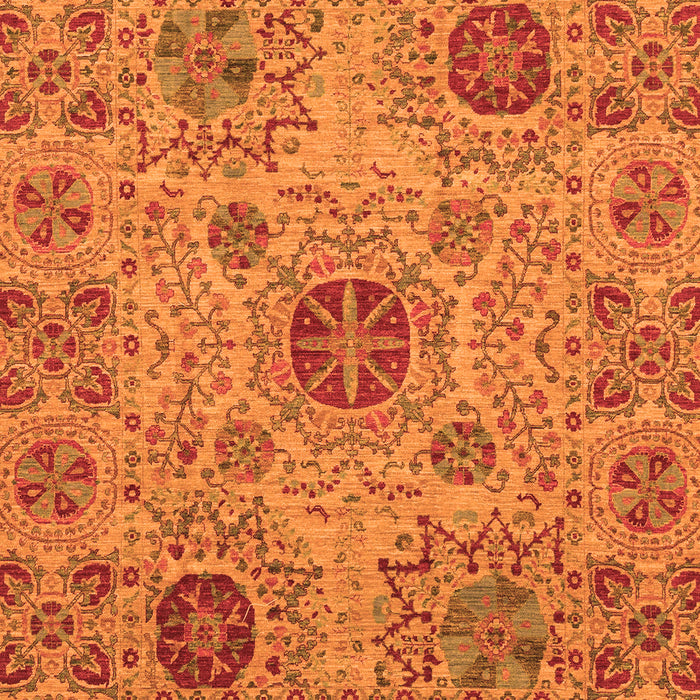 Machine Washable Abstract Orange Modern Area Rugs, wshabs3796org