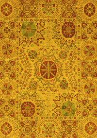 Abstract Yellow Modern Rug, abs3796yw