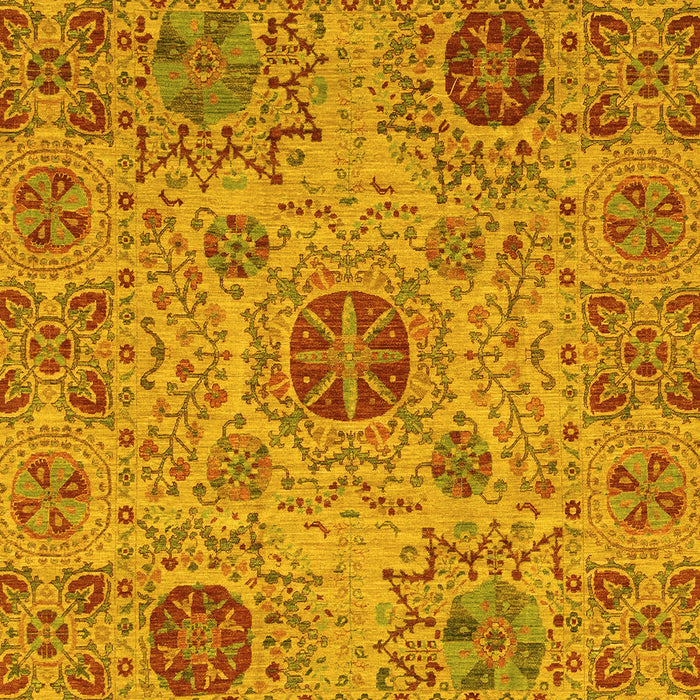 Abstract Yellow Modern Rug, abs3796yw