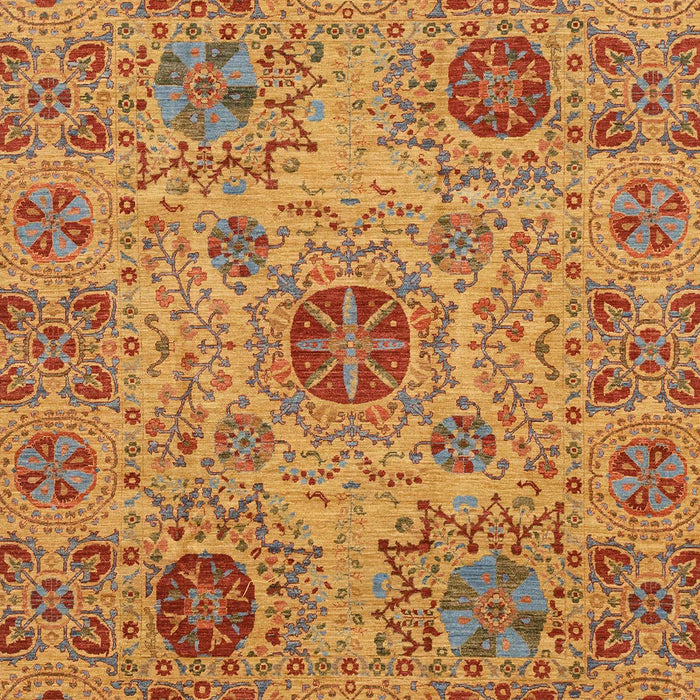 Abstract Yellow Modern Rug, abs3796