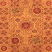 Square Abstract Orange Modern Rug, abs3796org