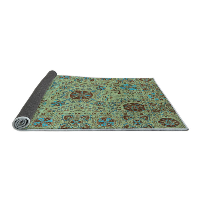 Sideview of Abstract Light Blue Modern Rug, abs3796lblu