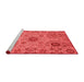 Modern Red Washable Rugs