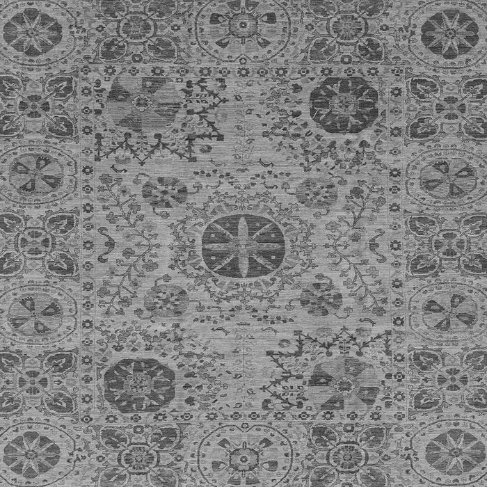 Square Machine Washable Abstract Gray Modern Rug, wshabs3796gry