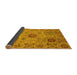 Sideview of Abstract Yellow Modern Rug, abs3796yw