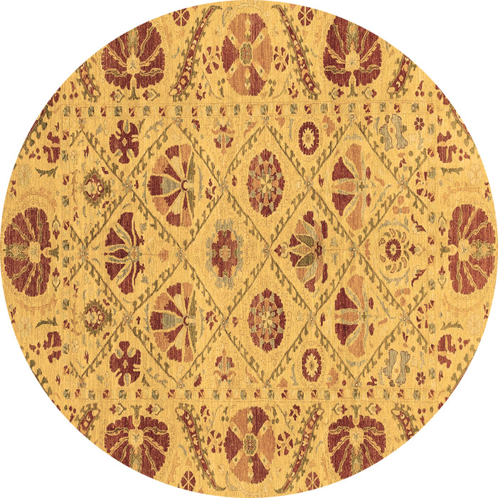 Round Machine Washable Abstract Brown Modern Rug, wshabs3797brn