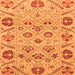 Square Abstract Orange Modern Rug, abs3797org