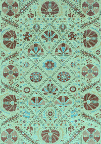 Abstract Light Blue Modern Rug, abs3797lblu