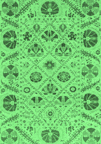 Abstract Emerald Green Modern Rug, abs3797emgrn