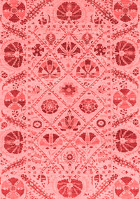 Abstract Red Modern Rug, abs3797red