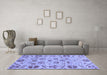 Machine Washable Abstract Blue Modern Rug in a Living Room, wshabs3797blu