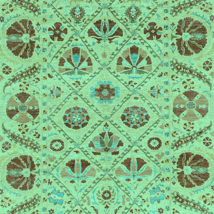 Machine Washable Abstract Turquoise Modern Area Rugs, wshabs3797turq