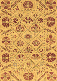 Abstract Brown Modern Rug, abs3797brn