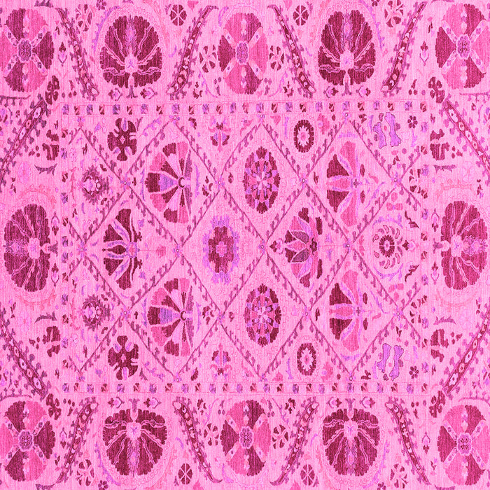 Square Abstract Pink Modern Rug, abs3797pnk