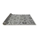 Sideview of Abstract Gray Modern Rug, abs3797gry