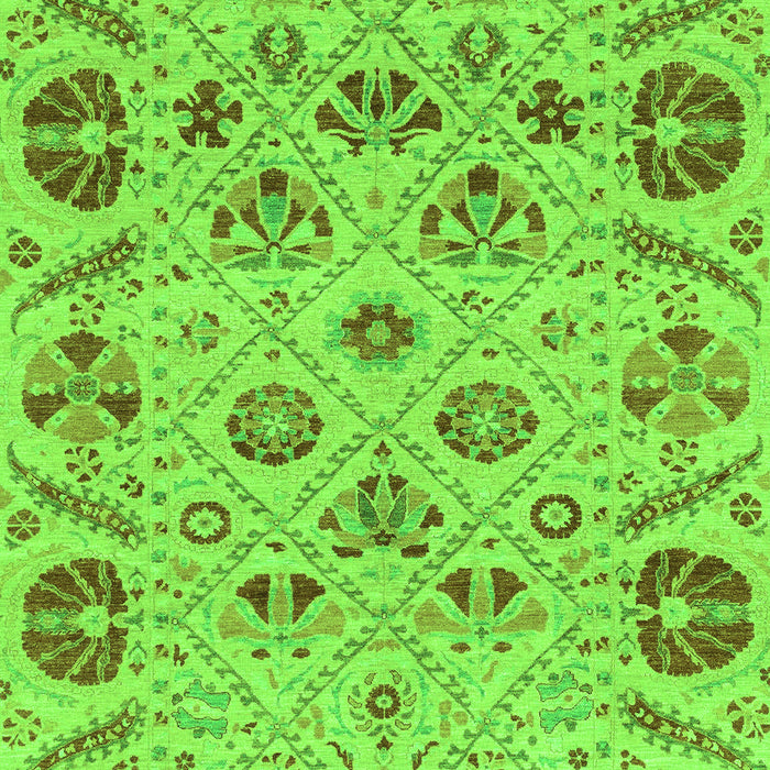 Machine Washable Abstract Green Modern Area Rugs, wshabs3797grn