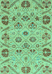 Abstract Turquoise Modern Rug, abs3797turq