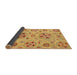 Sideview of Abstract Orange Modern Rug, abs3798