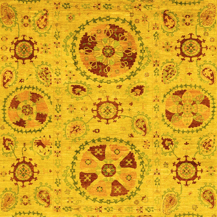 Abstract Yellow Modern Rug, abs3798yw