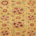 Square Abstract Orange Modern Rug, abs3798