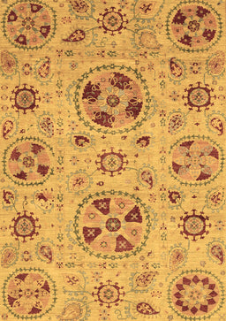 Abstract Brown Modern Rug, abs3798brn