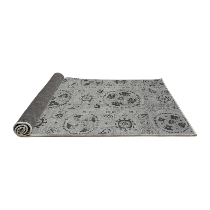 Sideview of Abstract Gray Modern Rug, abs3798gry