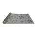 Sideview of Abstract Gray Modern Rug, abs3798gry