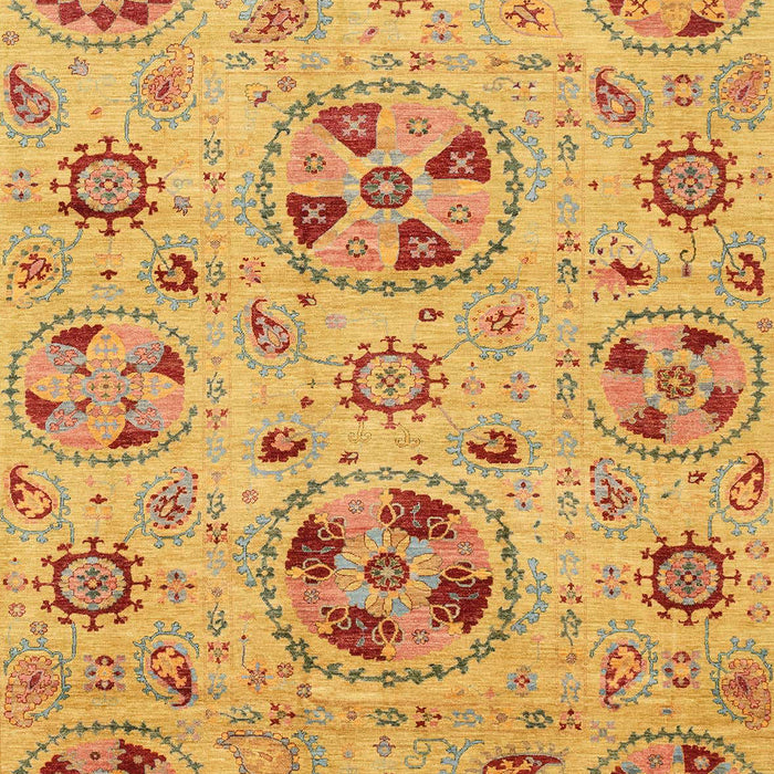 Machine Washable Abstract Orange Rug, wshabs3798