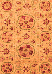 Abstract Orange Modern Rug, abs3798org