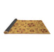 Sideview of Abstract Brown Modern Rug, abs3798brn