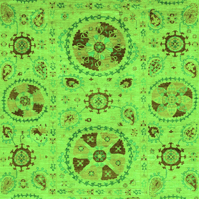 Machine Washable Abstract Green Modern Area Rugs, wshabs3798grn