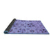 Sideview of Abstract Blue Modern Rug, abs3798blu