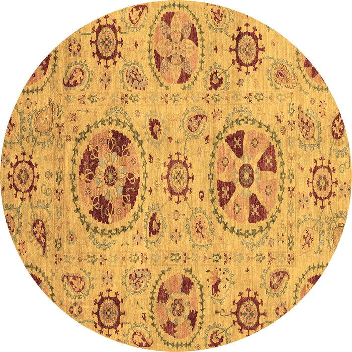 Round Machine Washable Abstract Brown Modern Rug, wshabs3798brn